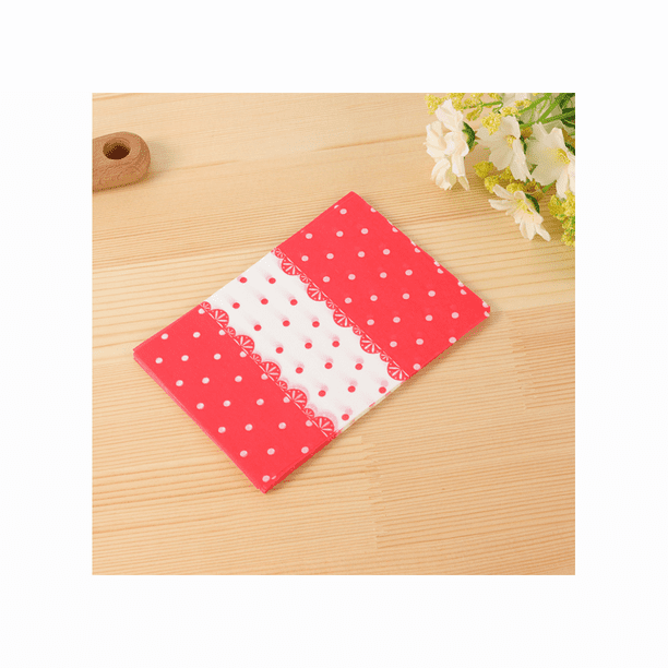 500 Pcs Homemade Nougat Twisting Wax Paper Caramel Sweets Baking Candy Wrappers Red